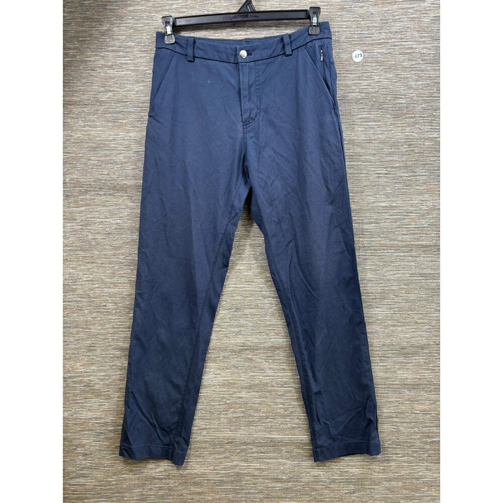 Lululemon Commission Mens Classic Chino Pants Size 30 Blue Stretch LM5414SE